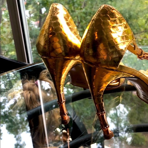 Tom Ford Gucci Purple Serpent head Python Heels - Picture 6 of 15